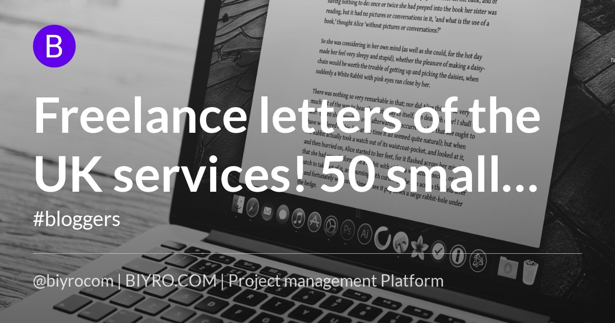 Freelance letters of the UK services! 50 small business ideas you can start at home