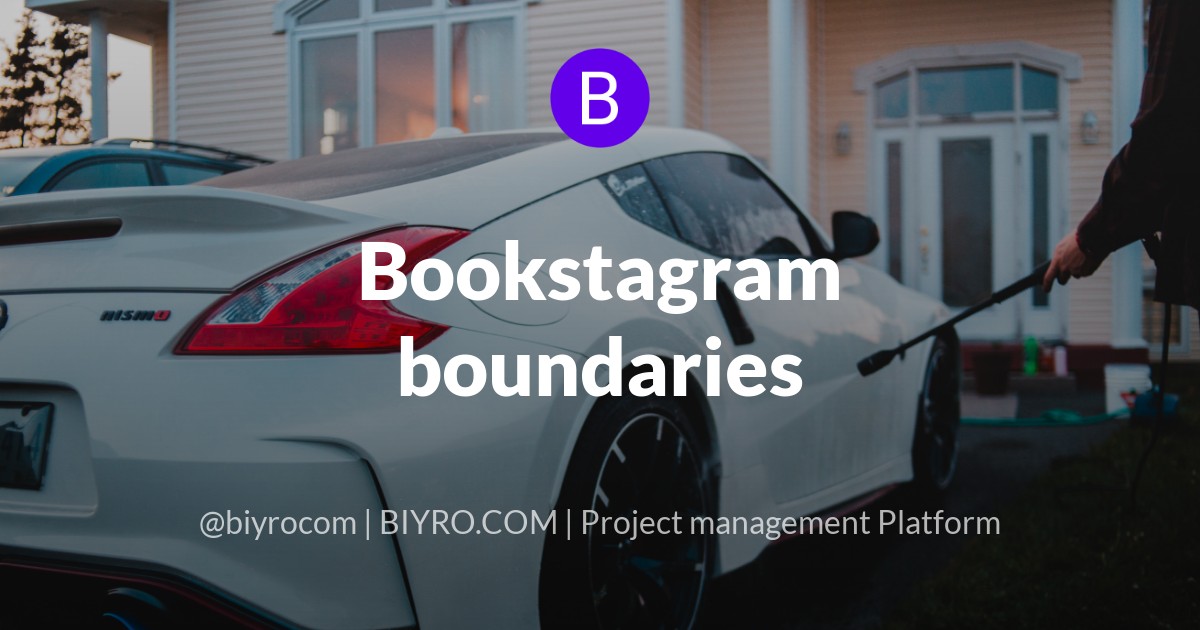 Bookstagram boundaries