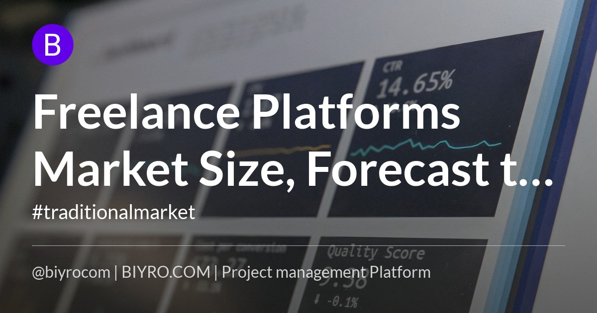 Freelance Platforms Market Size, Forecast to 2028